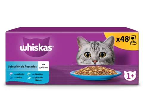 Whiskas comida húmeda para gato adulto selección medusas