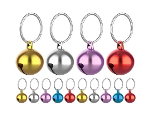 COTTECOTA-24 Campanas para collar de perros y gatos, color aleatorio