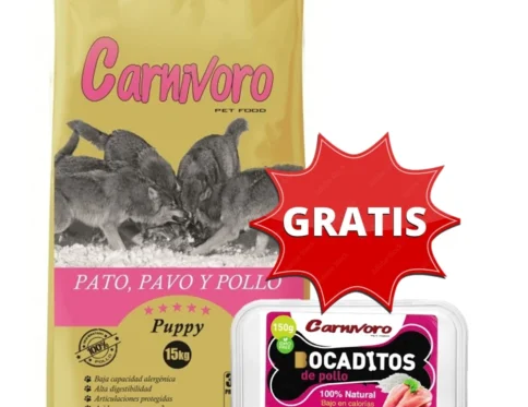 CARNIVORO Puppy con pato pollo y pavo 15 Kilos comida para perros
