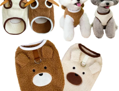 Ropa de lana para cachorros, chaleco cálido de invierno para perros, chaqueta para caniche, Bulldog Francés