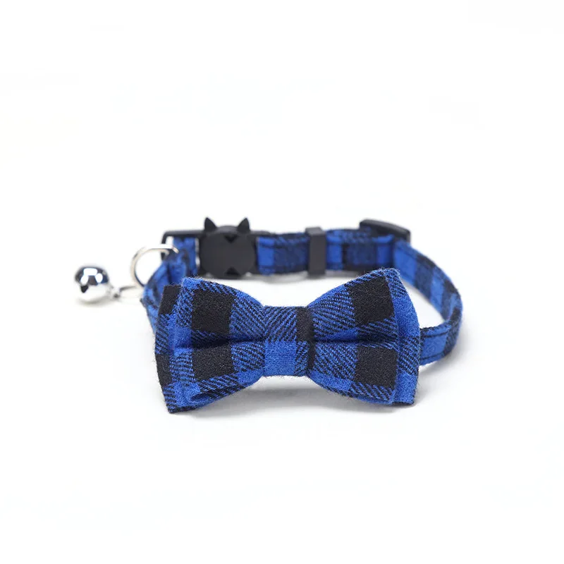 kf-S0fa6ebcd8fb140a283860308f0d596e2I-Pet-Breakaway-Cat-Collar-Bow-Tie-and-Bell-Cute-Plaid-Christmas-Red-Elastic-Adjustable-Dog-Collar