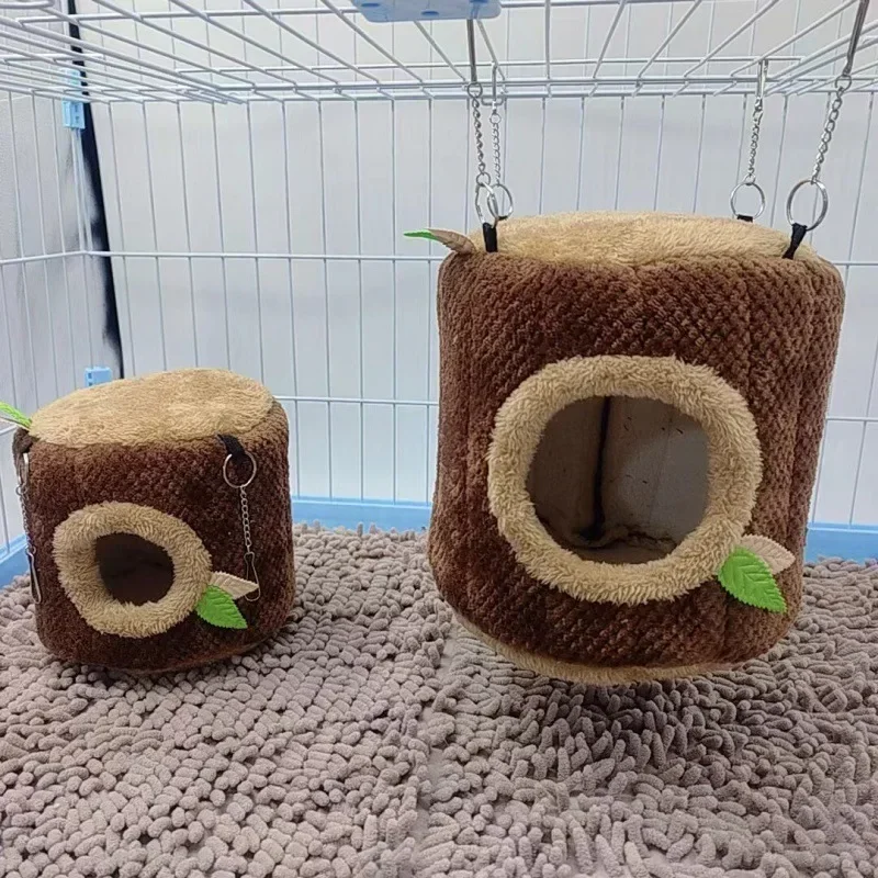 kf-S1160e8e1f1494338a60f943bc1f35f57D-Tree-Stump-Shape-Hammock-Small-Animals-Pet-House-Hamster-Nest-Guinea-Pig-Ferret-Squirrel-Rabbit-Winter