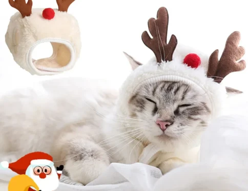 Disfraz navideño para cachorro, perro, gato, gato navideño