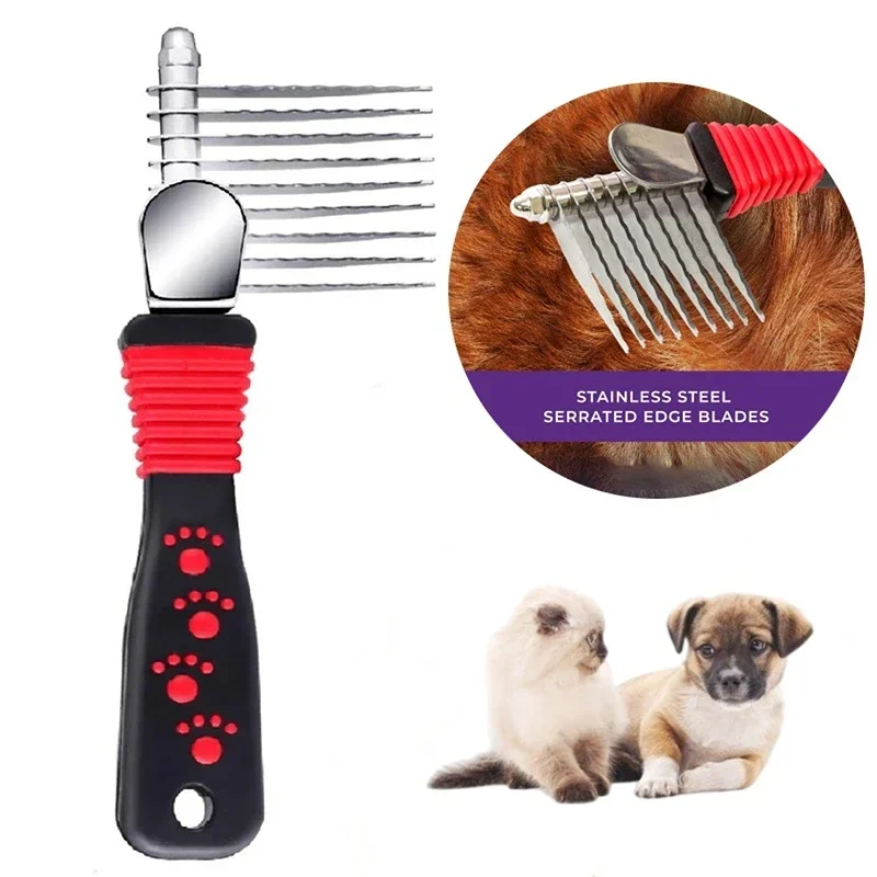 kf-S21675802b233451b9efa83719d352f14w-Pet-Dematting-Fur-Rake-Comb-Brush-Tool-Dog-and-Cat-Comb-for-Detangling-Matted-or-Knotted