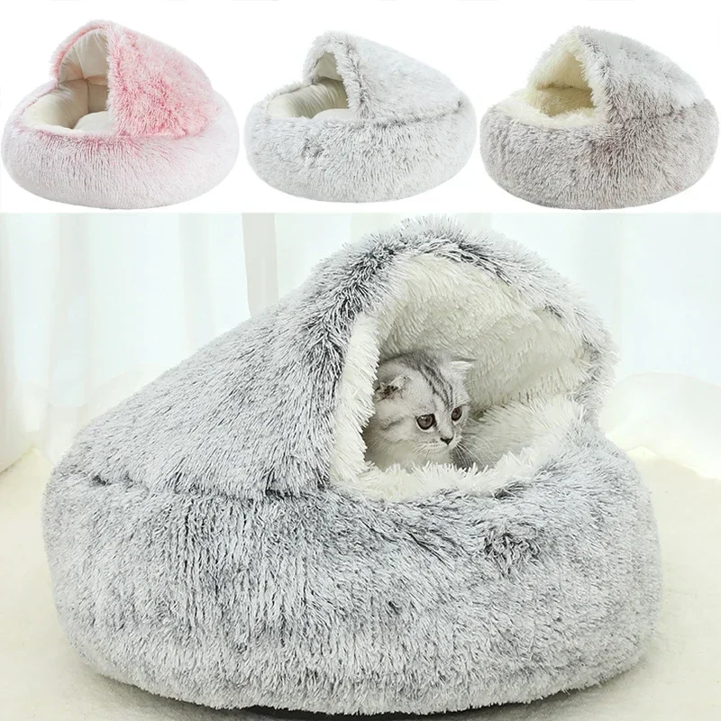 kf-S2cfaeec6bb1f43e690ea39441af4e4f9y-Winter-Plush-Pet-Cat-Bed-Round-Cat-Cushion-Cat-House-2-In-1-Warm-Cats-Basket
