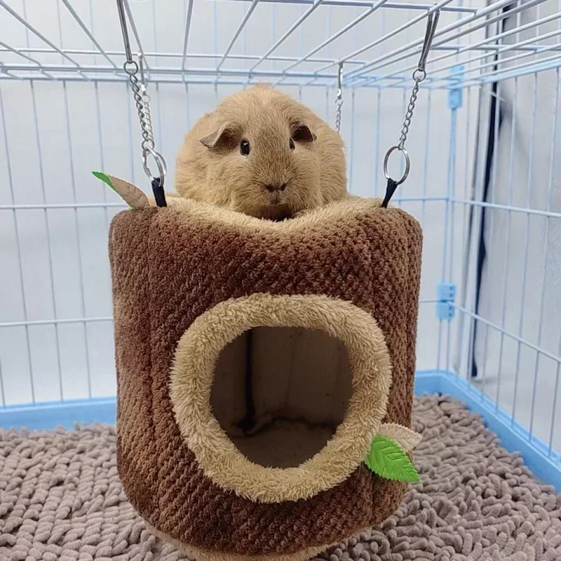 kf-S34f83c474e33448ca4a4c2d4181d2fa8X-Tree-Stump-Shape-Hammock-Small-Animals-Pet-House-Hamster-Nest-Guinea-Pig-Ferret-Squirrel-Rabbit-Winter