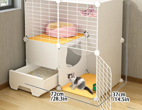 Ragdoll Cat Jaula especial para gatos Inodoro para gatos Nido para gatos integrado