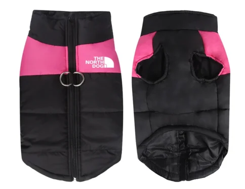 Chaqueta cálida para perro, abrigo impermeable con cremallera, acolchado