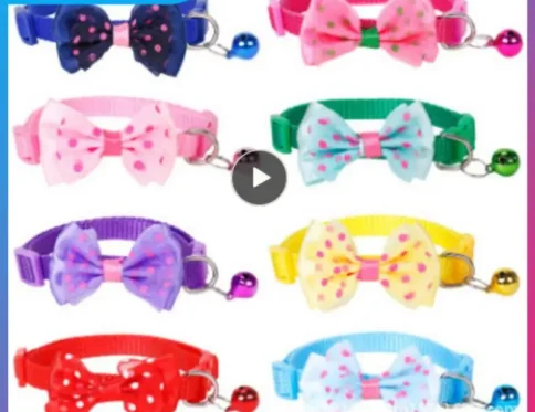 Collar Con Pajarita Para Perros