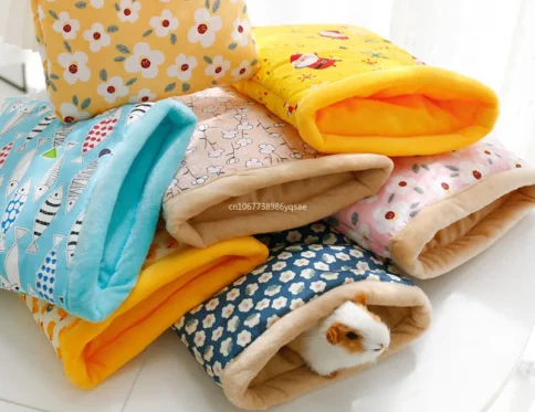 Sacos de dormir de algodón suave con diseño de flor de dibujos animados Santa Claus conejillo de Indias