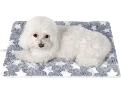 Alfombrillas suaves para cama de gato, alfombrillas cortas de felpa para cama para dormir para mascotas, gatito cálido