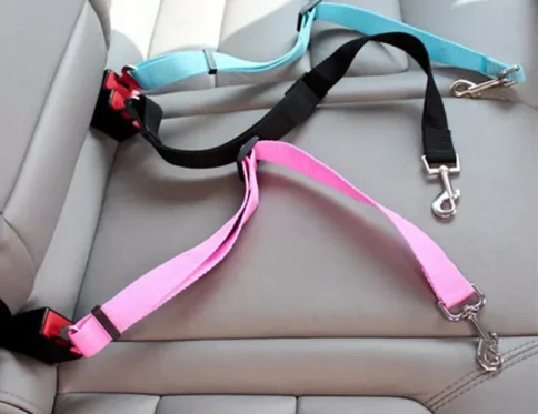 Cinturón de seguridad para coche para mascotas, asiento para mascotas, vehículo, arnés para perros, Clip de plomo