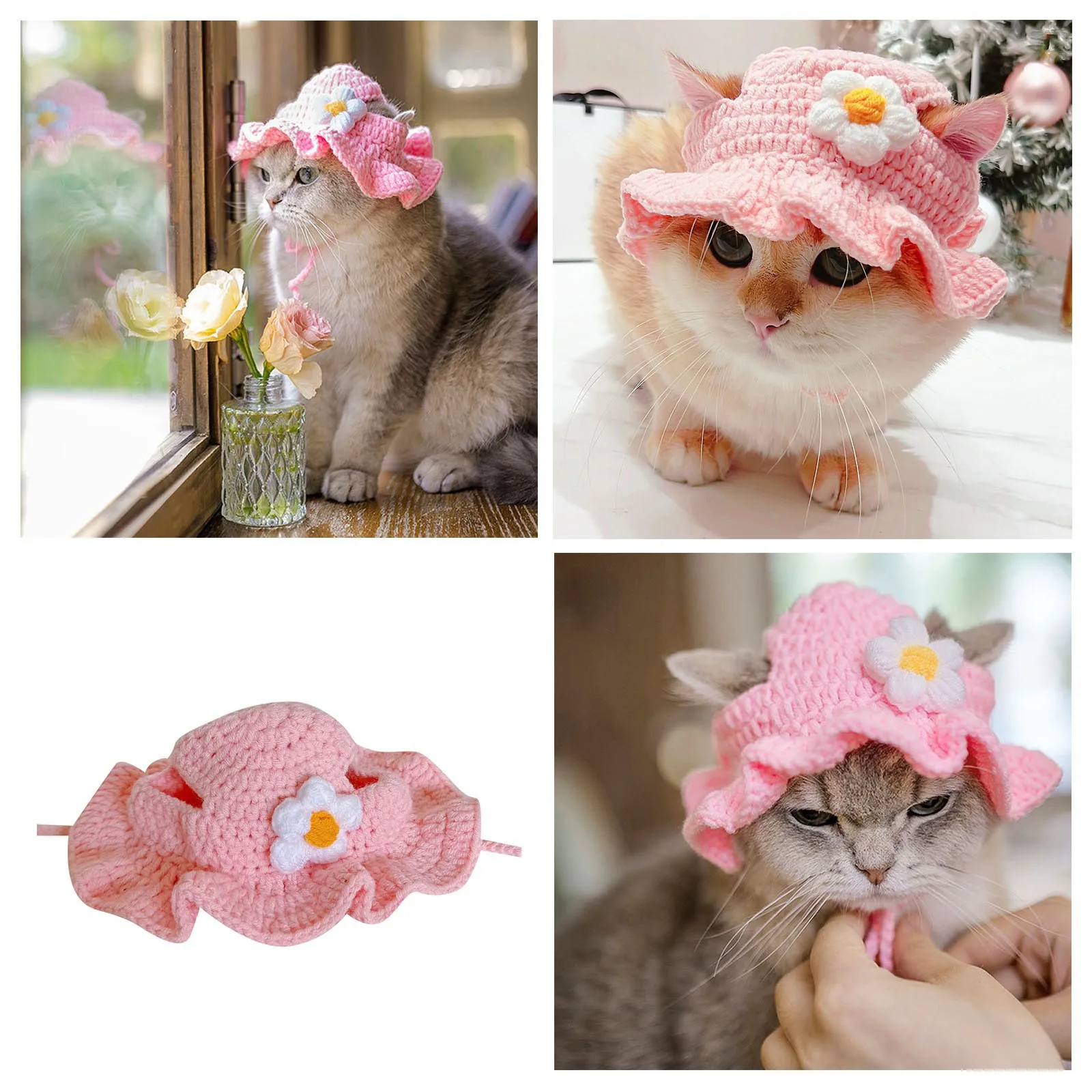 Accesorios para disfraces de fiesta de Navidad y Halloween con sombrero de gato