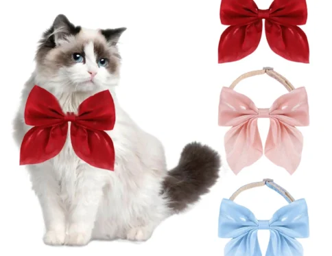 Collar de gato Collares de pajarita ajustables para mascotas