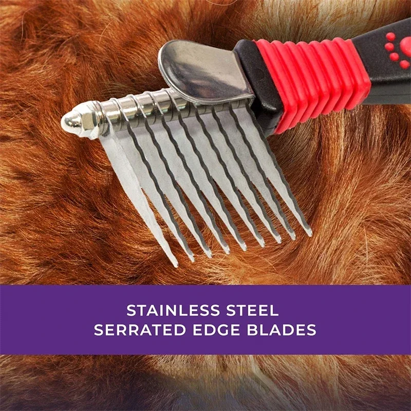 kf-S9cb9fd2943a14e739984d7d1f72b0ccc8-Pet-Dematting-Fur-Rake-Comb-Brush-Tool-Dog-and-Cat-Comb-for-Detangling-Matted-or-Knotted