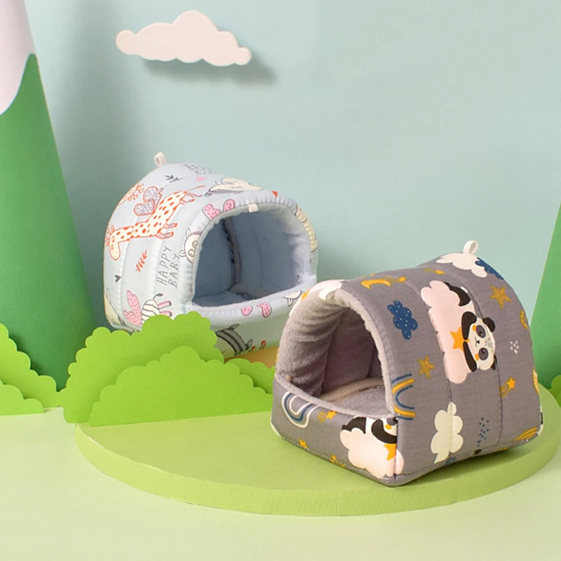 kf-Saa836acb5d75408199982160efe3345cP-Cute-Mini-Cage-Rabbit-Squirrel-Winter-Warm-Cotton-Mat-Guinea-Pig-Nest-Hamster-House-Small-Animal