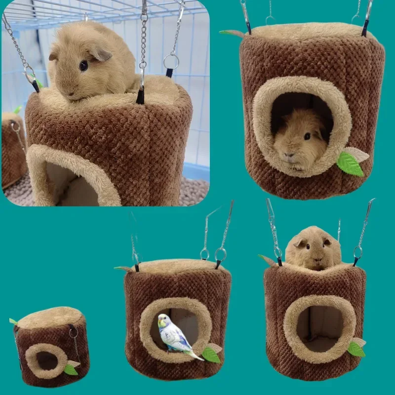 kf-Sb380f50a23114272b601cc17b51290a0r-Tree-Stump-Shape-Hammock-Small-Animals-Pet-House-Hamster-Nest-Guinea-Pig-Ferret-Squirrel-Rabbit-Winter
