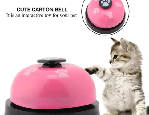 Juguete para mascotas, cena de entrenamiento, campana pequeña, juguetes para perros con huella