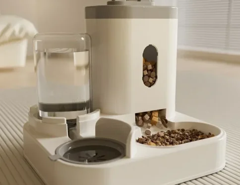 Nuevo Dispensador automático de agua y alimentación para gatos, alimentador