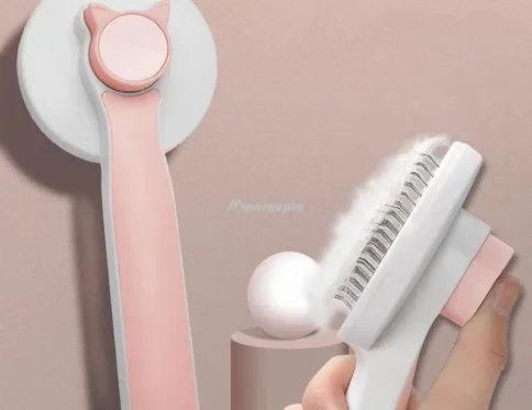 El cepillo más pulido para perros y gatos elimina el pelo enredado de la capa interna