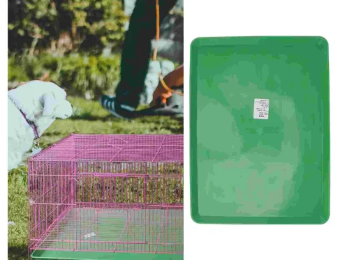 Inodoro para mascotas, perrera grande para perros, colcha, suministros para jaula, orinal