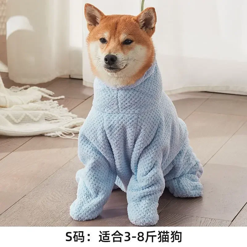 Albornoz para perros, toalla de baño absorbente de secado rápido para mascotas, toalla de baño para perros