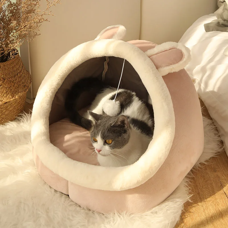 kf-Sf2e4a3813886464492f987a131ba7af2h-Pet-Tent-Cave-Bed-for-Cats-Small-Dogs-Self-Warming-Cat-Tent-Bed-Cat-Hut-Comfortable
