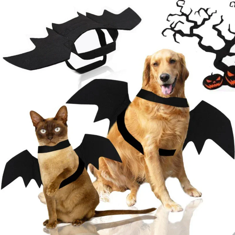 Disfraz de Halloween para perros Disfraz de murciélago para perros y gatos con alas de murciélago para mascotas
