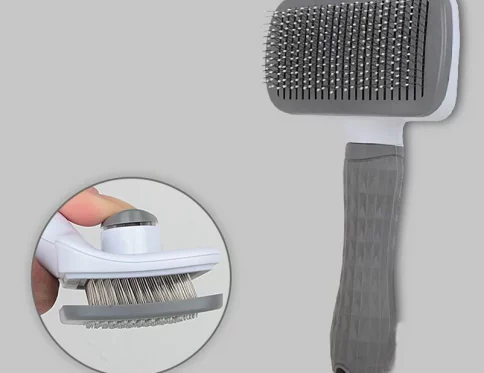 Cepillo autolimpiante para mascotas, removedor de pelo, herramientas de aseo