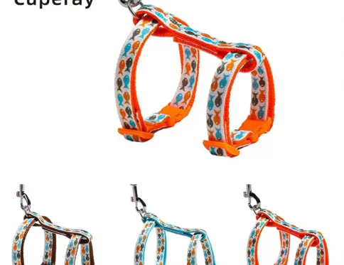 Arnés y Correa Ajustables para Gatos y Cachorros, Anti-Rotura