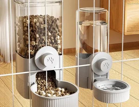 Alimentador automático para mascotas, dispensador de comida seca y agua