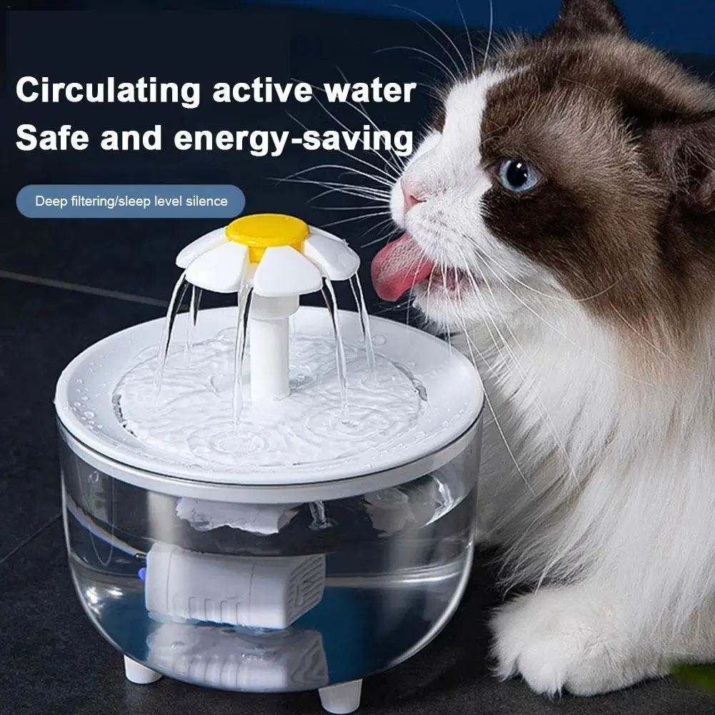 Fuente de agua automática silenciosa para mascotas