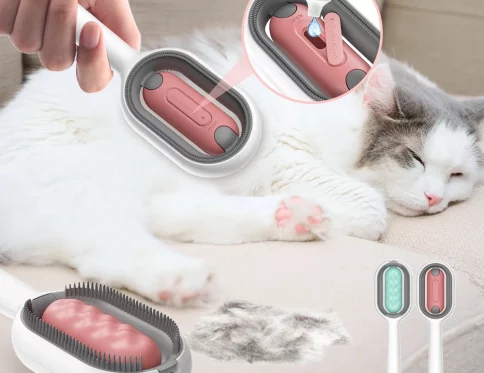 Cepillo de Pelo para Mascotas, Peine de Doble Cara y Masaje