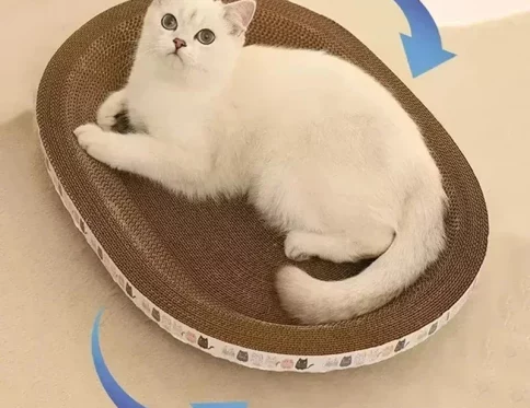 Rascador corrugado para gatos, juguete de garras