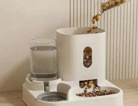 Alimentador automático para mascotas, gran capacidad, dispensador